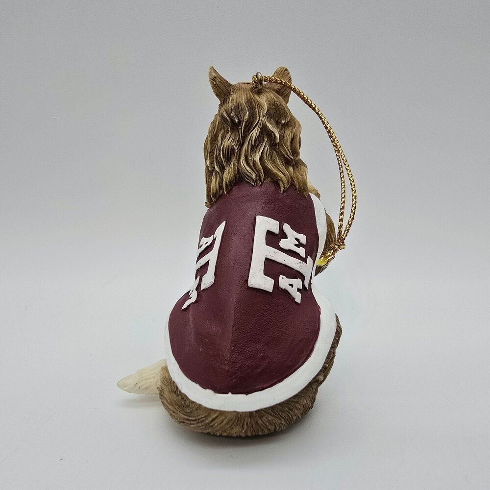 TEXAS A&M AGGIES REVEILLE Collie Mascot Ornament - Picture 3 of 8